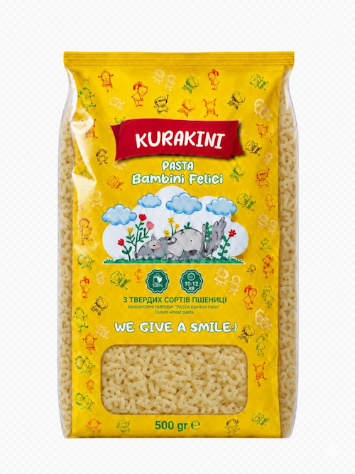 Макаронні вироби фігурні ТМ "KURAKINI" 500гр.